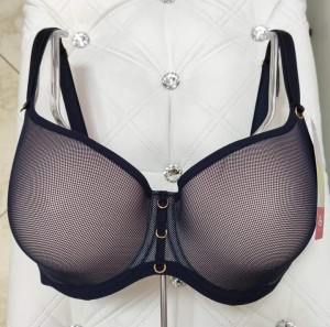 Biustonosz LEMAX Savannah usztywniany - spacer granatowy