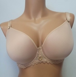 Biustonosz usztywniany Lemax Aria  spacer plunge beż  