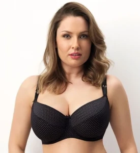 Biustonosz usztywniany Corin Natalie full cup czarny 