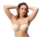 Biustonosz bardotka CORIN Karolina beżowy