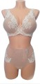 komplet bielizny koronkowy LEMAX Princess cielisty