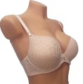 Biustonosz push up LEMAX Secret gładki cielisty bokiem