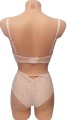 komplet bielizny LEMAX Secret gładki cielisty tył