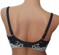 Biustonosz koronkowy LEMAX Princess plunge granatowy tył.webp