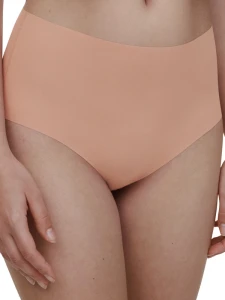 Majtki z wysokim stanem CHANTELLE Pulpies gładkie beżowe