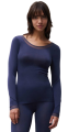 Koszulka z długim rękawem 100% merino damska CHANTELLE Danube Blue.png
