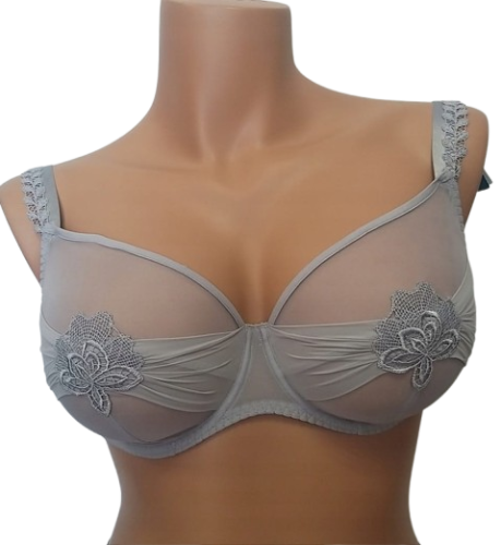 Biustonosz Maison Lejaby Attrape-fleur miękki szary.png