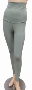 Legginsy ciążowe Reebok zielone getry damskie z wysokim stanem 