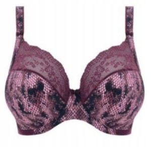 Biustonosz miękki ELOMI Lucie plunge z panelem bocznym fiolet