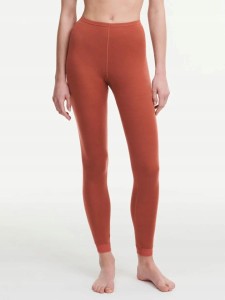 Legginsy merino damskie CHANTELLE termoaktywne 100% wełna kolor ceglasty
